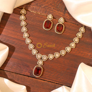 Elegant stone set -Red Elegant stone set -Red