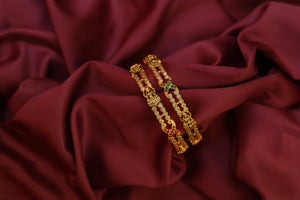 ANTIQUE STONE TEMPLE BANGLES ANTIQUE STONE TEMPLE BANGLES