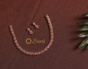 FLORAL PATTERN RUBY SET FLORAL PATTERN RUBY SET