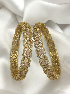 Elegant Pink Stone AD Bangle Elegant Pink Stone AD Bangle