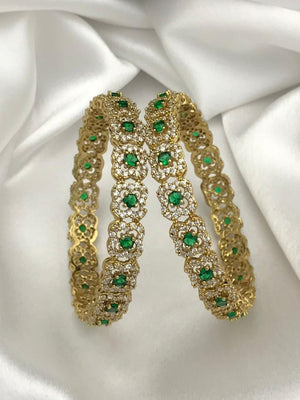 ELEGANT Green stone AD Bangle ELEGANT Green stone AD Bangle