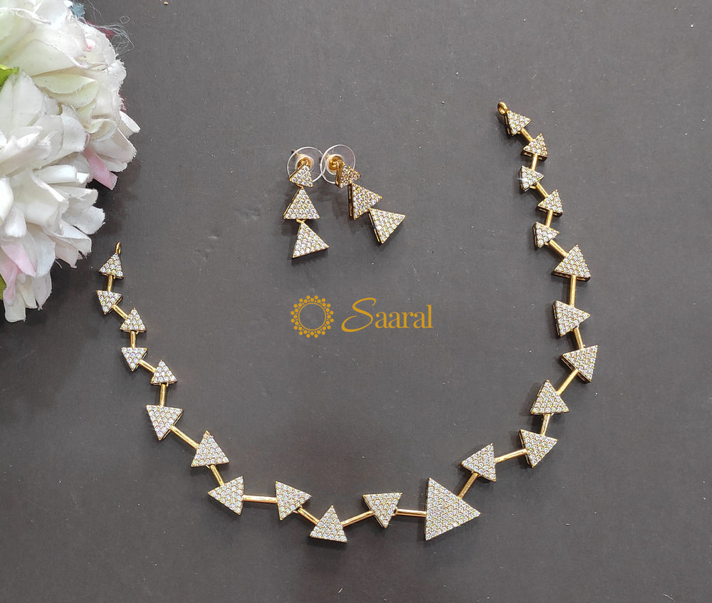 Modern Triangle Stone Set.