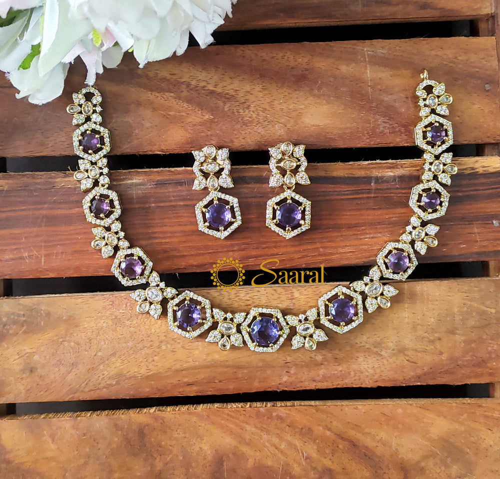 Elegant Hexagon Stone set