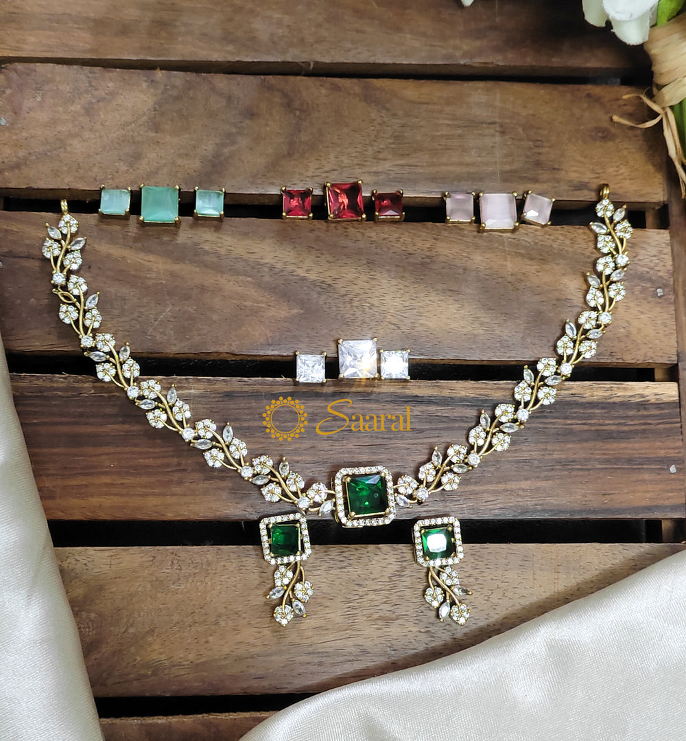 Choker Versatile floral set