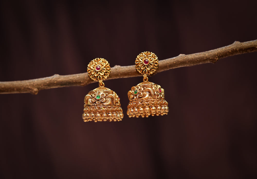 FLOWER DESIGN SMALL JHUMKA