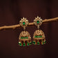 GORGEOUS GREEN STONE JHUMKA