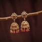 GORGEOUS GREEN STONE JHUMKA