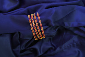 RUBY STONE SQUARE BANGLE