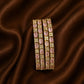 Gorgeous Stone bangle with Rectagular Pattern