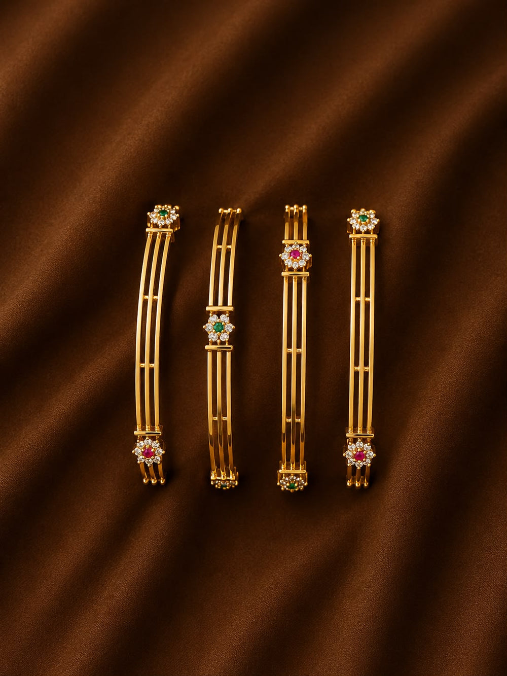 Traditional line pattern with stone